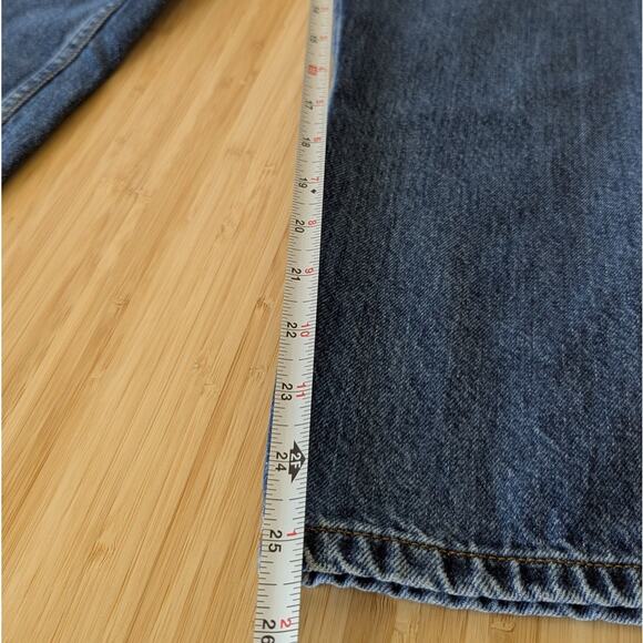 Everlane Blue Denim The ’90s Cheeky Jean Mid-rise Ankle Jeans, size 28 - Picture 6 of 9